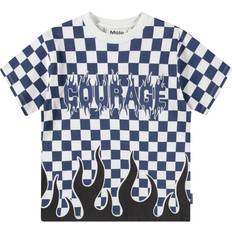Molo 98 Överdelar Molo Rodney Short-Sleeved T-Shirt Courage Check - Blå