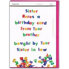 Funny Sister Birthday Card Brother Bought