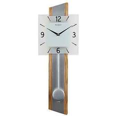 Wm. Widdop Contemporary Square Dial Pendulum W7909 Wall Clock