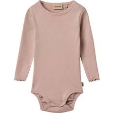 S Bodyer Børnetøj Wheat Langærmet Rib Body Regitze - Rose Powder
