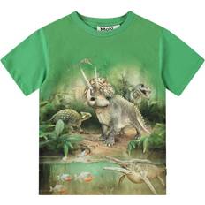 Bruna Överdelar Molo Riley Short Sleeve T-Shirt Jungle Dinos - Grön