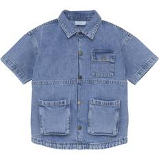 En Fant Overdele En Fant Kortærmet Denimskjorte Light Denim Blue