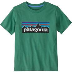 Patagonia Children's Clothing Patagonia Kid's P-6 Logo T-shirt - Green