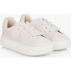 Michael Kors Kids Girls Embossed Logo Trainers - Beige