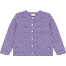 Lila Koftor Barnkläder Hust & Claire Cilja Cardigan Bellflower