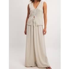 NA-KD Hose Mit Hoher Taille - Beige