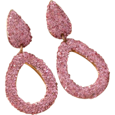 Shein Rhinestone Water Drop Earrings
