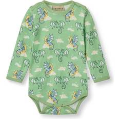 24-36M Bodys Småfolk Sleeping Dragons Bebis Body Sage - Grön