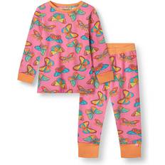 Småfolk Nattplagg Småfolk Butterflies Pyjamas Bubblegum - Rosa