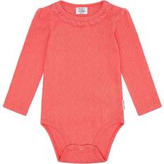 12-18M - Orange Barnkläder Hust & Claire Kroppens Hcbritt Hulmønst Wild Coral