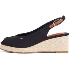Tommy Hilfiger Heeled Sandals Tommy Hilfiger Flag Slingback Sandals - Black