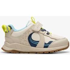 Beige Low Top Shoes Children's Shoes Clarks Selva Hero Toddler Wide Fit - Beige