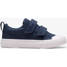 Clarks Trainers Children's Shoes Clarks Foxing Vibe Toddler Wide Fit - Blue