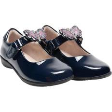 Lelli Kelly Low Top Shoes Lelli Kelly Luna Butterfly Patent Interchangeable School Shoes - Blue