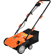 Lawn Scarifiers Costway IronMax 12Amp Corded Scarifier 13 in Electric Lawn Dethatcher