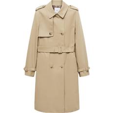 Mango Frakker Mango Overgangsfrakke Polana - Lysebeige