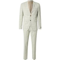 Gråa - Herr Kostymer Jack & Jones Super Slim Fit Kostym Aqua Gray