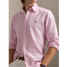 Polo Ralph Lauren Custom Fit Striped Oxford Shirt - Pink