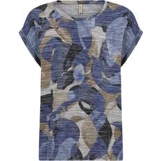 Soyaconcept T-shirts Soyaconcept Galina 54 T-shirt Air Blue Combi