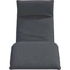 Cojines de silla vidaXL Tumbona Plegable Antracita 175x54x8,5 cm Tejido Oxford Cojín de silla Gris (175x54cm)