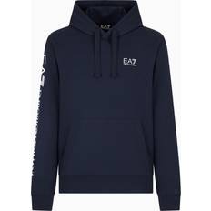 EA7 Logo Series Sweatshirt Mit Kapuze Und Reißverschluss - Dunkelblau