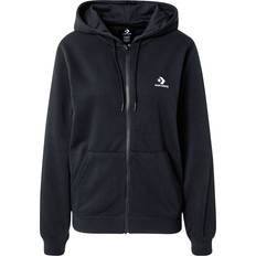 Converse Overtøj Converse Kapuzensweatjacke Go-To Embroidered Star Chevron Standard Fit - Schwarz