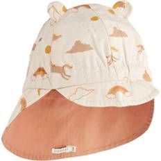 9-12M Solhatte Børnetøj Liewood Gorm Vendbar Solhat With Ears - Dream/Ecru
