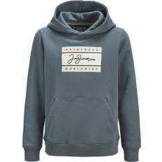 Grey Hoodies Jack & Jones Junior Boys Frederiksberg Hoody Grey
