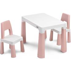 Pink Børnebord Børneværelse Toyz Børnebord Med Stole 3+ År Lyserød