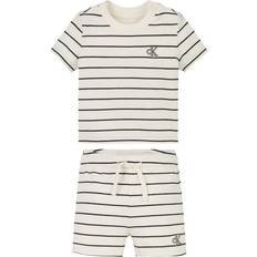 Calvin Klein Other Sets Calvin Klein Newborn T-shirt and Shorts Set - Ivory/Black