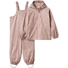 Wheat Avtagbar luva Regnkläder Wheat Rainwear Charlie Set - Rosa