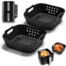 Branded 2pcs Air Fryer Silicone Liners for Ninja Double Stack 7.6L SL300UK