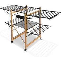 Vounot Large Clothes Airer Foldable Clothes Drying Rack - Black
