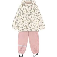 White Rainwear Mikk-Line Kid's PU Rain Set Magic Rec - White