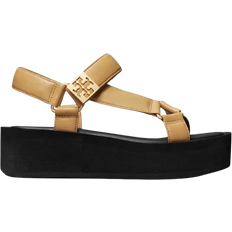 Tory Burch Mellow Platform Sandal - Ginger Shortbread/Gold/Perfect Black