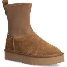 Fabric Boots Children's Shoes Patrizia Pepe Girl Panelled Ankle Boots - Brown