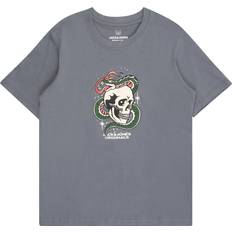 Jack & Jones Maglietta Joranatomy Skull Tee Ss Crew Neck Grigio Basalto/Verde/Nero/Bianco Naturale
