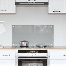 Gråa Stänkskydd vidaXL Kök Backsplash Ljusgrå 80x40x0.6 cm Härdat Glas Stänkskydd 80cm