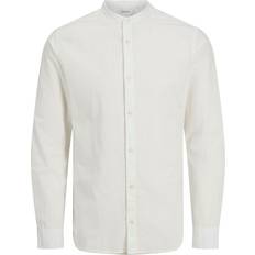 Jack & Jones Linen Blend Slim Fit Shirt White