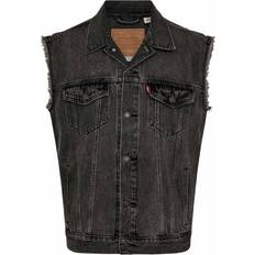 Levi's Herr Västar Levi's Relaxed Trucker Vest Night OWL Herr Höstjackor - Sort