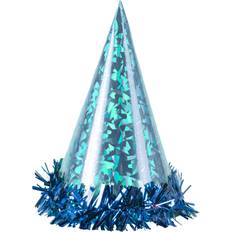Blå Festhatte Partyhatte Hologram Blå 6-stk