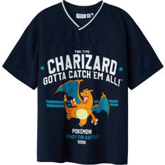 Orange Overdele Børnetøj Name It Blazer Milas Pokemon Nreg SS Poly Top - Blå