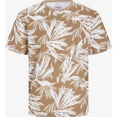 Bruna T-shirts Jack & Jones All Over Print O-ringning T-shirt Grå