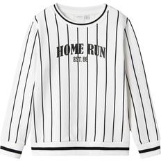 146/152 Sweatshirts Barnkläder Name It NKMDELTEM LS Sweatshirt - Vit