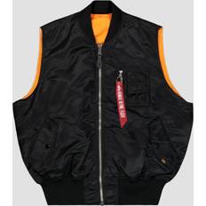 Alpha Industries Veste Alpha Industries Klassisk Ma-1 Stil Vest - Rød/Sort/Offwhite
