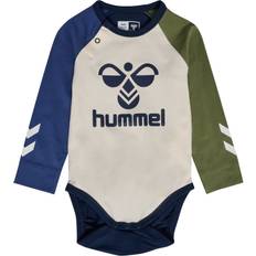 Hummel Bodyer Børnetøj Hummel HmlAssym Body L/S Str - Black Iris