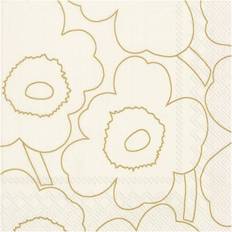Guld Tygservetter Marimekko Piirto Unikko Servett 33x33 cm 20-pack Gold Tygservett Guld