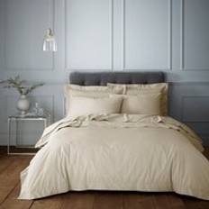 Hotel 230 Thread Count Cotton Percale - Sand Duvet Cover