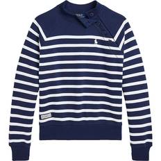 Ralph Lauren Sweatshirts Barnkläder Ralph Lauren Polo Sweatshirt - Marinblå/Vitrandig