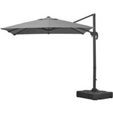 LivingAndHome Outdoor Garden 2.5M Cantilever Parasol - Dark Grey